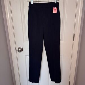 NWT Spanx Pinstripe Ponte Slim Straight Pant - Tall Length